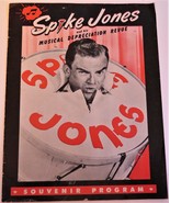 Vintage SPIKE JONES and His City Slickers Souvenir Program 1950&#39;s - £14.81 GBP