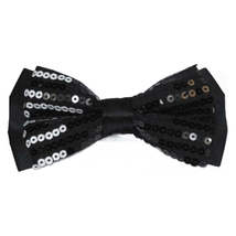 Mens Formal Bow Tie/Hankie Insomnia by Manzini Floral Sequins MZE140 White black image 7