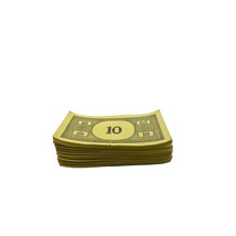 1960s Monopoly 10 Dollar Denomination Bills 125 Qty - $9.89