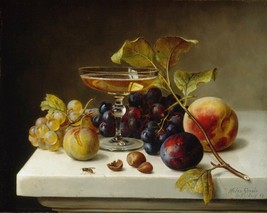 Giclee Oil Painting Helen Searle Still Life with Fruit and Champagne Fine - £6.97 GBP+