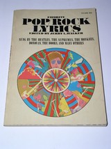 Favorite Pop Rock Lyrics Softbound Book Vintage 1969 1st Printing Schola... - $9.99