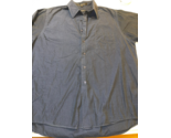 DESINGER DKNY 80'S 2 PLY 100% COTTON LONG SLEEVE BLUE SHIRT SIZE 17 34/35 - $32.61