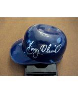 TONY OLIVA 3 X BATTING CHAMP MINN TWINS HOF SIGNED AUTO VINTAGE MINI HEL... - $2,257.82 MXN