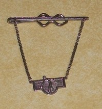 Detroit Bowling Association Silver Jubilee 1912 1937 Tie Clasp Jewelry Us Patent - £39.56 GBP