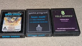 Vintage Atari 2600 Keyboard Games Memory Match, Brain Games And Basic Math - £20.56 GBP
