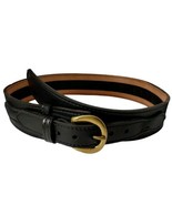 Safariland Patrol Style Duty belt Sz 32 Genuine Leather Brass Buckle MDL146 - $49.49