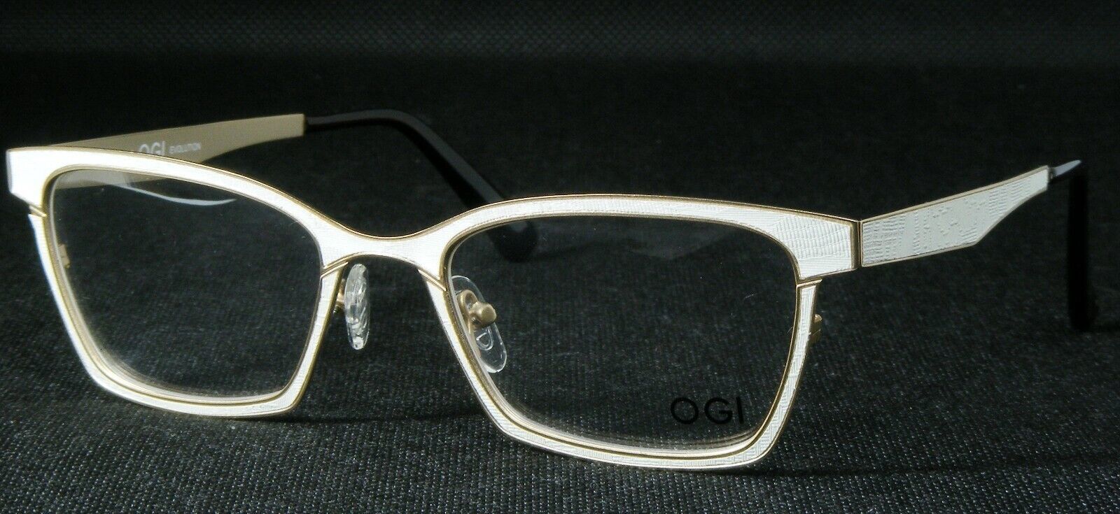 OgI Évolution 4306 1755 Crème Soie Unique Lunettes 51-20-145mm - $135.39