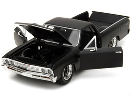1967 Chevrolet El Camino Matt Black &quot;Fast &amp; Furious&quot; Series 1/24 Diecast... - $44.39