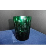 Faberge Bubbles Emerald Green  Double Old Fashion Glass 5 1/2&quot; H x 3 7/8&quot; W - £215.75 GBP