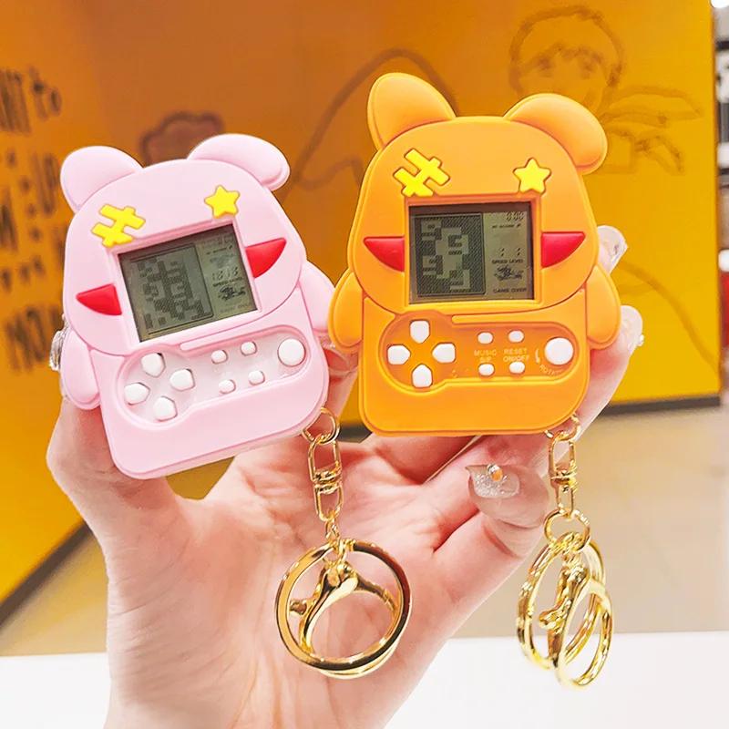 Cartoon Bear Game Console Keychain, Palm Game Pendant, Claw Machine, Sma... - $9.91+