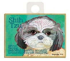 Shih Tzu Proud Happy Peacful Snuggly...  Dog Fridge Kitchen Magnet 2.5x3... - £4.58 GBP