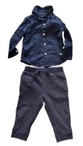 Baby Boy Clothing Lot 8 Pc 12M Carters Cat & Jack Pants Romper Outfit image 2