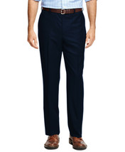 Brooks Brothers Mens Navy Blue Madison Fit Flat-Front Wool Pants 38W 30L... - £87.99 GBP