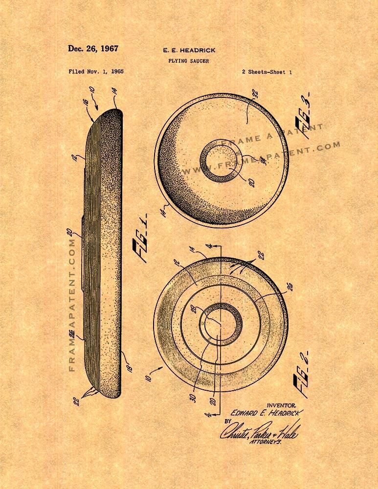 Primary image for Flying Saucer Patent Print