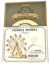 Ferris Wheel 3D Wood Puzzle Kit Laser Cut 120 pc TG401 Kids 8+ DIY Robotime NIP - £17.72 GBP