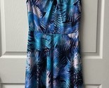 Wisp for Stitch Fix Fit &amp; Flare Sleeveless Dress Women Knit Blue Sz 2 Tr... - £15.55 GBP