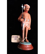 Vtg Hand Painted Indian Clay Krishnanagar Look Unsigned Hill Tribesman F... - $281.99 MXN