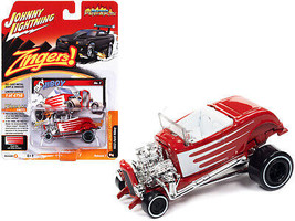 1932 Ford Hiboy Sky Hiboy Bright Red w White Graphics Zingers! Limited Edition t - £15.47 GBP