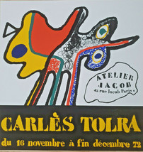 Carlès Tolra - Original Exhibition Poster - Paris - Very Rare - Poster - 1972... - $131.95