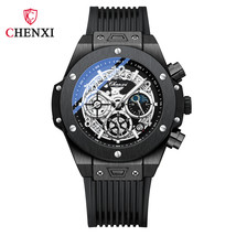 Barrel-Shaped Multi-Function Men&#39;s Watch Sports Waterproof Luminous Quartz Watch - £34.30 GBP