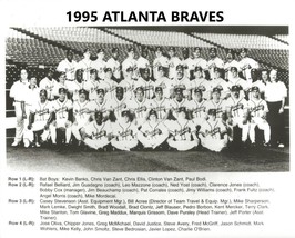 1995 Atlanta Braves 8X10 Team Photo Baseball Picture Mlb - £3.85 GBP