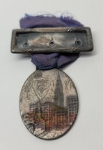 Vtg The Travelers Hartford Connecticut 1919 Antique Medal Ribbon Pin Bad... - £22.93 GBP