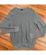 J CREW Mens Medium Blue Pullover Crew Neck Cotton Sweater H6060 - $351.85 MXN
