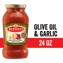 Bertolli Olive Oil &amp; Garlic Sauce, 24 Ounce Glass Jars, A  4 Pack - £13.43 GBP