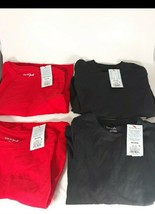 Cat&amp;Jack 4 Count Long Sleeve T-Shirt Bundle Youth Boys Size XS 4/5 NEW - $12.22
