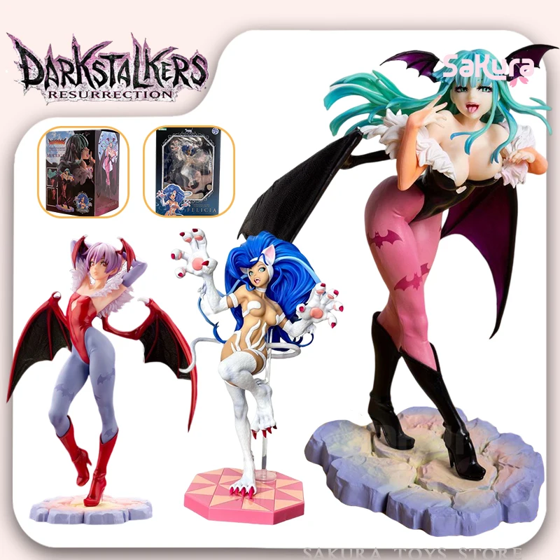 Vampire Darkstalkers Lilith Action Figure Morrigan Aensland Anime Figurine - £35.80 GBP+