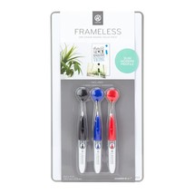 U Brands Magnetic Frameless Dry Erase Board Value Pack, 6 x 11 Inches, Silver Al - £13.57 GBP