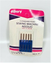 Allary Standard Point Sewing Machine Needles, Size 11, 14 , 16 - 5 Needles - £6.32 GBP
