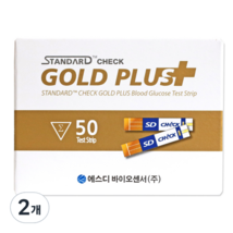 Standard Check Gold Plus blood sugar test strip, 2EA, 50 pieces - £30.54 GBP