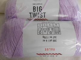 Big Twist Value lot of 2 Soft Purple Dye Lot 645152 - £7.82 GBP