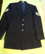 DSCP 3 BUTTON USAF AIR FORCE DRESS BLUE JACKET COAT ENLISTED MENS SHADE ... - $1,459.33 MXN