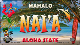 Naia Hawaii State Novelty Mini Metal License Plate Tag - £11.74 GBP