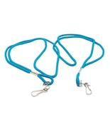 Teal Lanyard Keychain,  ID, Or  Cell Phone 36&quot; Rope Holder - Lot Of 2 - $8.90