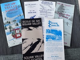 1967-1968  Squaw Valley Lake Tahoe Ski Brochure Map Rates School River R... - $99.00
