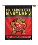 University of Maryland Terps Vertical Outdoor House Flag, 27&quot; x 37&quot; - £21.48 GBP