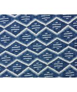 PKL STUDIO MODERN HEIRLOOM DENIM BLUE SOUTHWESTERN MULTIUSE FABRIC BY YA... - $25.73