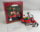 1997 Hallmark Keepsake Magic Light Motorcycle Chums Christmas Ornament - $9.69