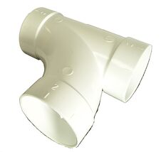 Central Vacuum PVC 2"  Coupling Elbow 90 Degree Tee Wye BI-9081 - $3.95