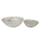Tiffany &amp; Co. 9&quot; Faceted Rock Cut Crystal Serving Bowl - £100.90 GBP