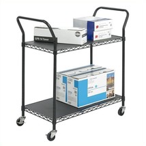 Safco Wire Utility Cart in Black - £202.94 GBP