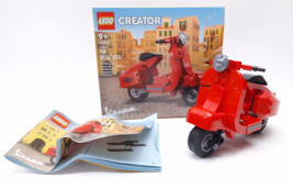 Lego Creator 40517 Red Vespa Moped 100% Complete - $4.35