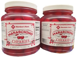 X 2 Pack!!.... Maraschino Cherries Member&#39;s Mark 74oz Each - $38.90