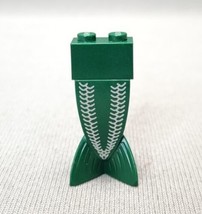 Lego Minifigure Merman Mermaid Tail Dark Green Fish Tail Silver Scales 5... - £9.74 GBP