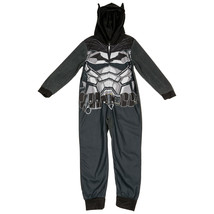 The Batman Youth Hooded PJ Union Suit Black - $35.98