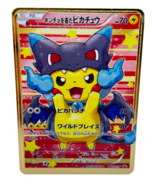 Pikachu Poncho Mega Charizard X Pokémon Card Collectible/Gift/Display - £10.16 GBP