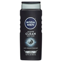 New Nivea Men Deep Active Clean Charcoal Body Wash (16.9oz) - £9.34 GBP